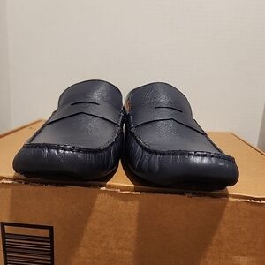 Men Size 12M Massimo Matteo Penny Comfort Leather Driving Loafers EUC Old Money